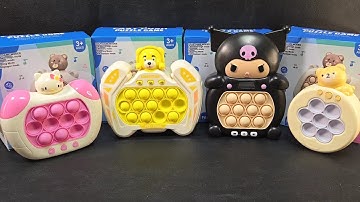 2 Minutes Satisfying ASMR with Playing Push Game Pop It Eletrônico Fidget Toy No Talking