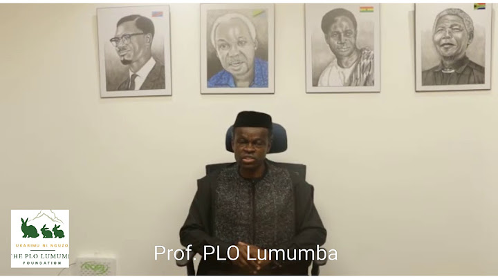 Prof PLO Lumumba to President Buhari on the situation in Nigeria & solidarity message to Nigerians