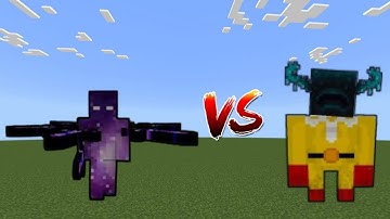 Omnipotent Herobrine vs One Punch Warden | Minecraft Bedrock | Mob Battle