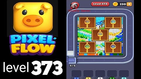 Pixelflow level 373 very hard level Guide Walkthrough Solution