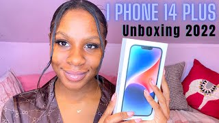 iPhone 14 Plus UNBOXING & FIRST LOOK: new iPhone 14 in Blue | Nayana Mena