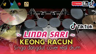 KEONG RACUN VIRAL !! SINGA DEPOK LINDA SARI || COVER REAL DRUM BY FAISAL FADLI OFFICIAL 
