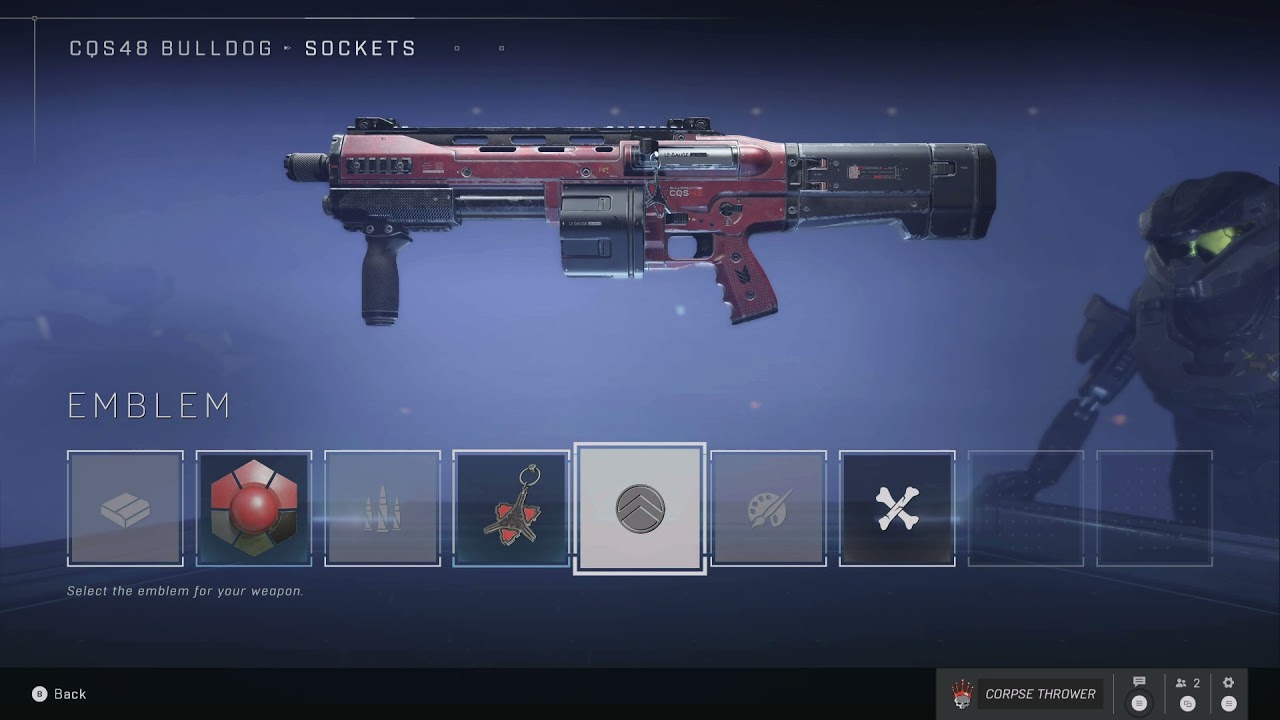 Halo Infinite Multiplayer - Weapons Bench: CQS48 Bulldog Shotgun Warmasters Prize Coating Appearance