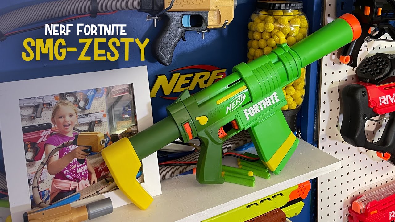 Nerf Fortnite SMG-Zesty Review - YouTube