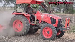 KUBOTA MU5502 4wd tractor full load diesel average test By #KrishakBandhuagencies #mu5502 #kubota