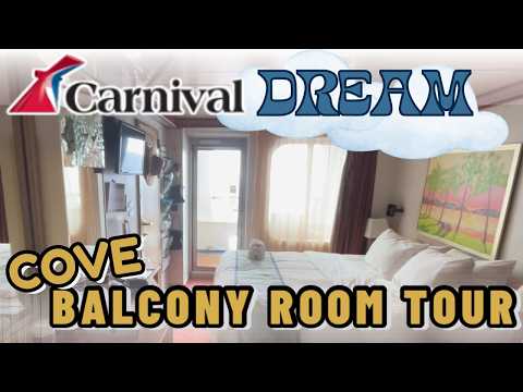 Cove Balcony Room Tour | Carnival Dream | Stateroom #2370 | Pros, Cons, & Cruise Tips!