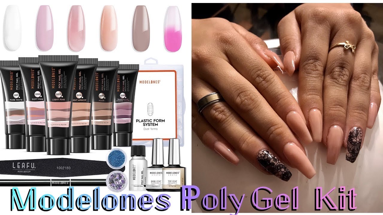 modelones 6-color poly nail kit
