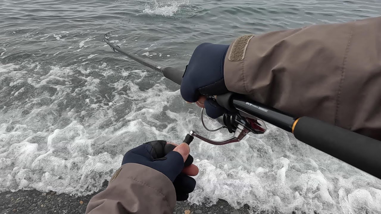 ５月20日釣行　やっと釣れたサクラマス　オロロンライン海アメ　サクラマス釣行