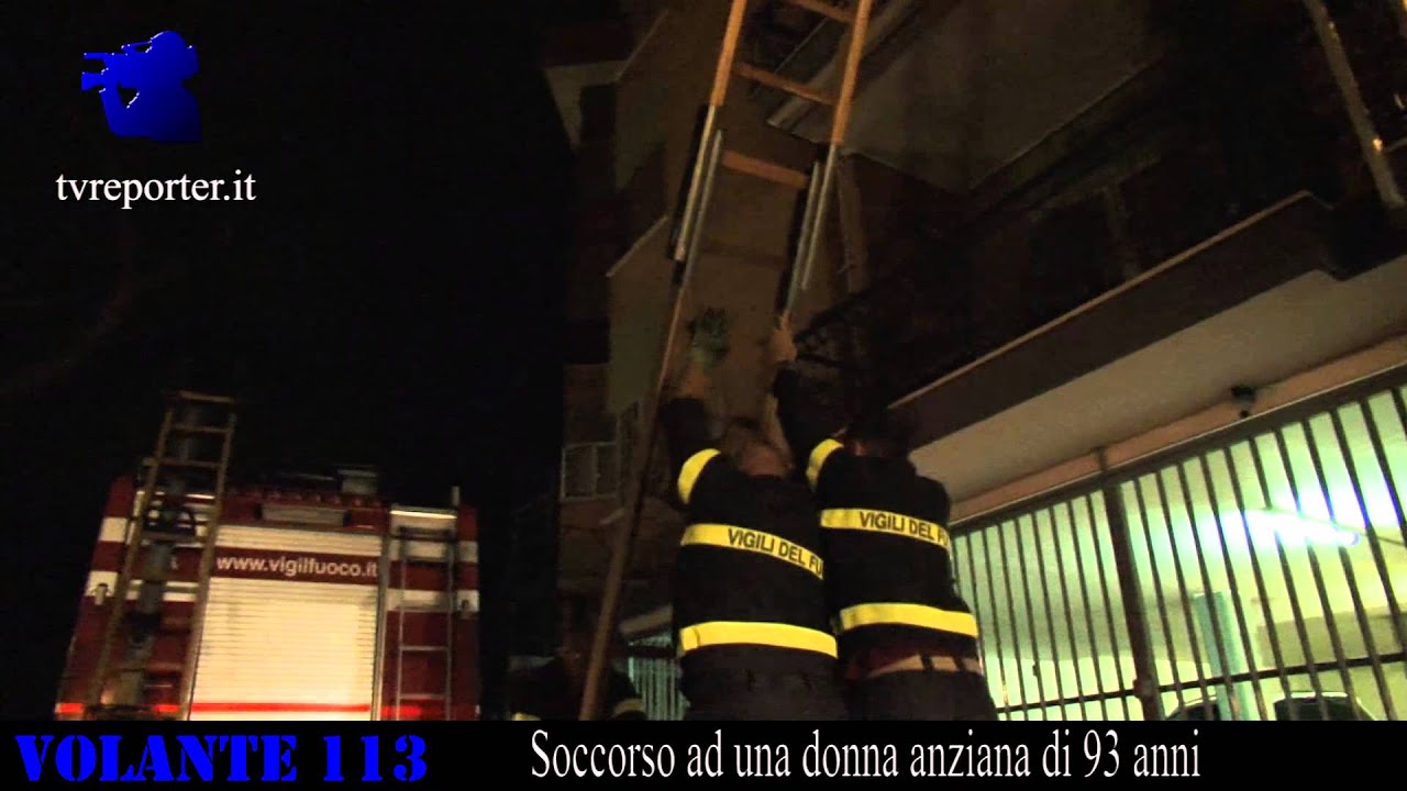 VOLANTE 113: Soccorso ad una donna anziana di 93 anni