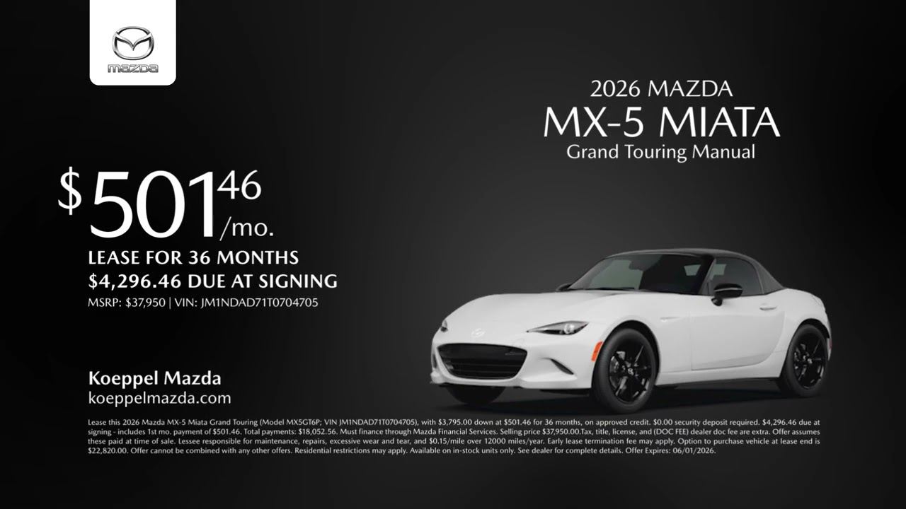 Mazda MX-5 Miata 05/18/2026 7416984 - YouTube