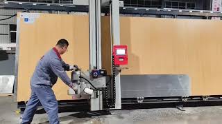 aluminum composite panel/MDF wood panel cutting and grooving machine/vertical panel cutting machine