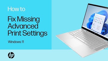 How to fix missing advanced print settings in Windows 11 | HP Printers | HP Support