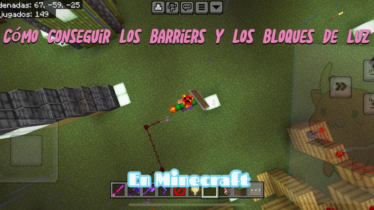 Como tener barriers en Minecraft - YouTube
