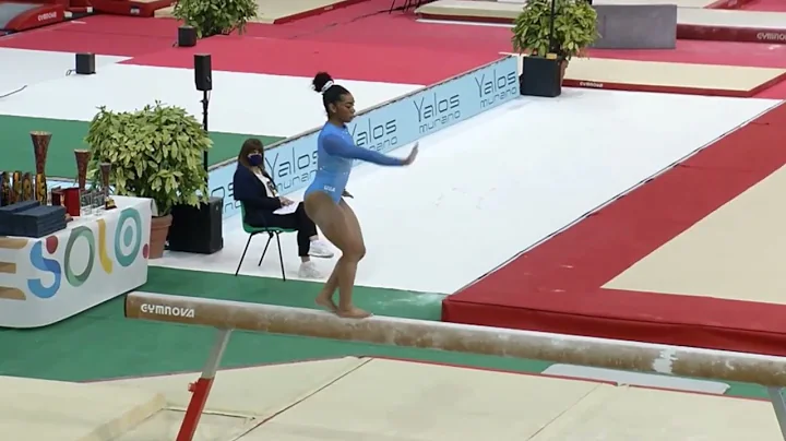 eMjae Frazier (USA) Beam D-Score 2022 Jesolo Troph...