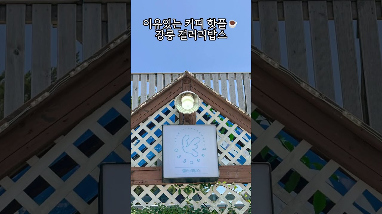 강릉 핫플 카페 갤러리밥스