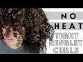 EASY HEATLESS CURLS 💁🏻‍♀️🌀 Overnight Ringlets - No Heat / No Damage! #HeatlessCurls #RagCurls