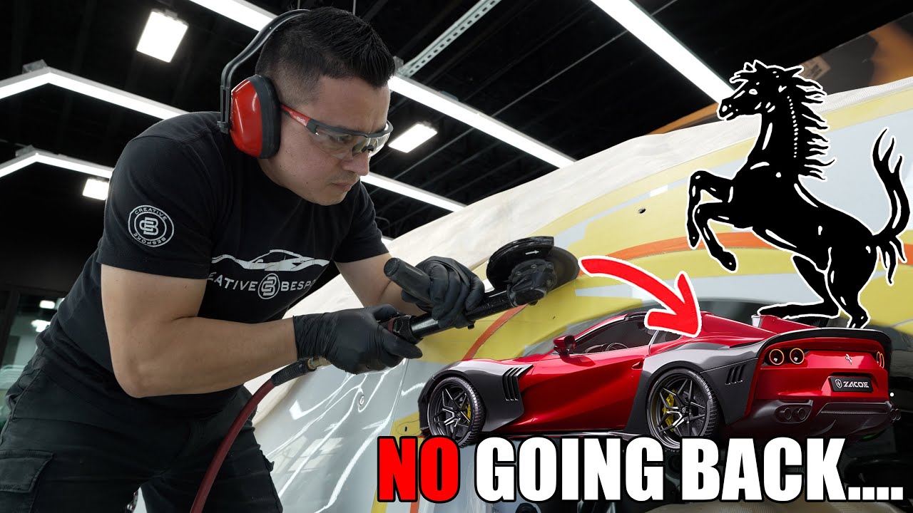 Cutting into our $700,000 Ferrari 812 GTS...