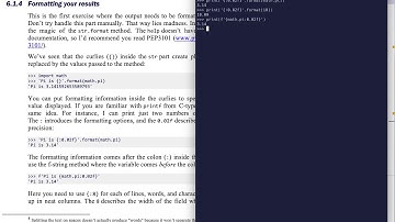 Tiny Python Projects: Ch 6 Pt 5 (Formatting strings and output)