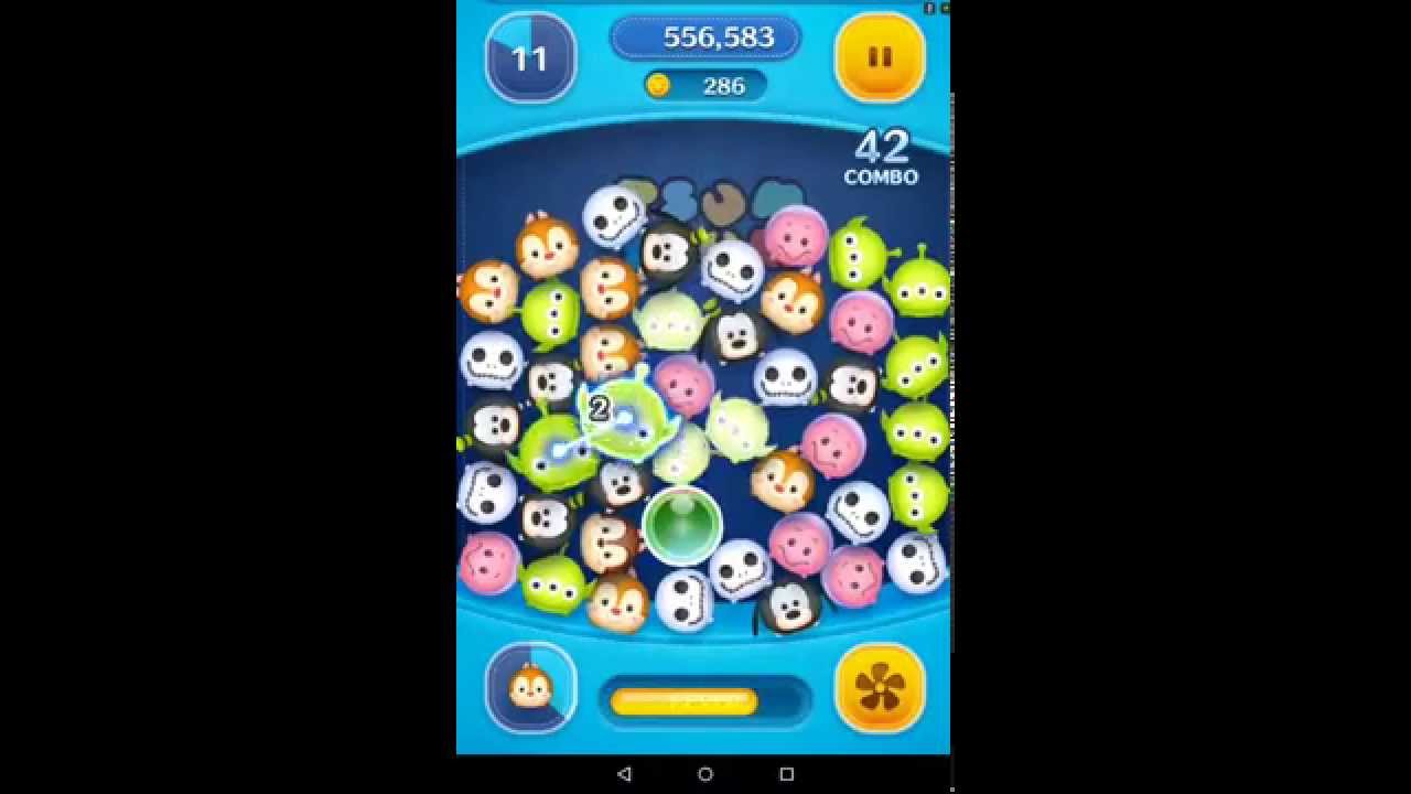 その1lineディズニーツムツム プレイ動画 チップ デール デールを使用 無課金初級プレイヤー アイテム不使用 Youtube