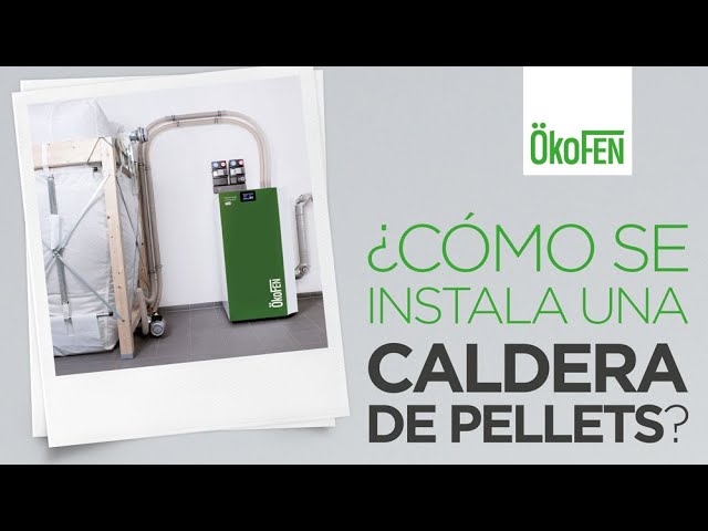 Instalación de caldera de pellets ÖkoFEN, para con radiadores, suelo y ACS - YouTube