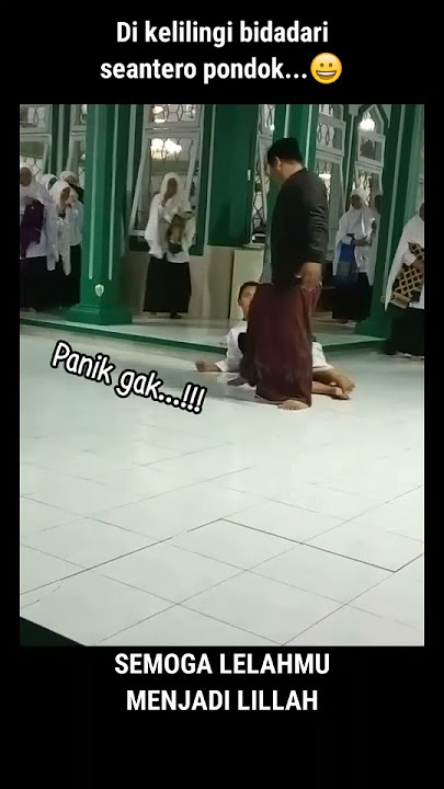 AUTO PANIK... MOMEM SANTRI TIDUR DI MASJID #shorts