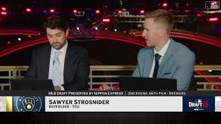 Milwaukee Brewers Select Sawyer Strosnider with No. 66 Pick in 2026 MLB Draft
