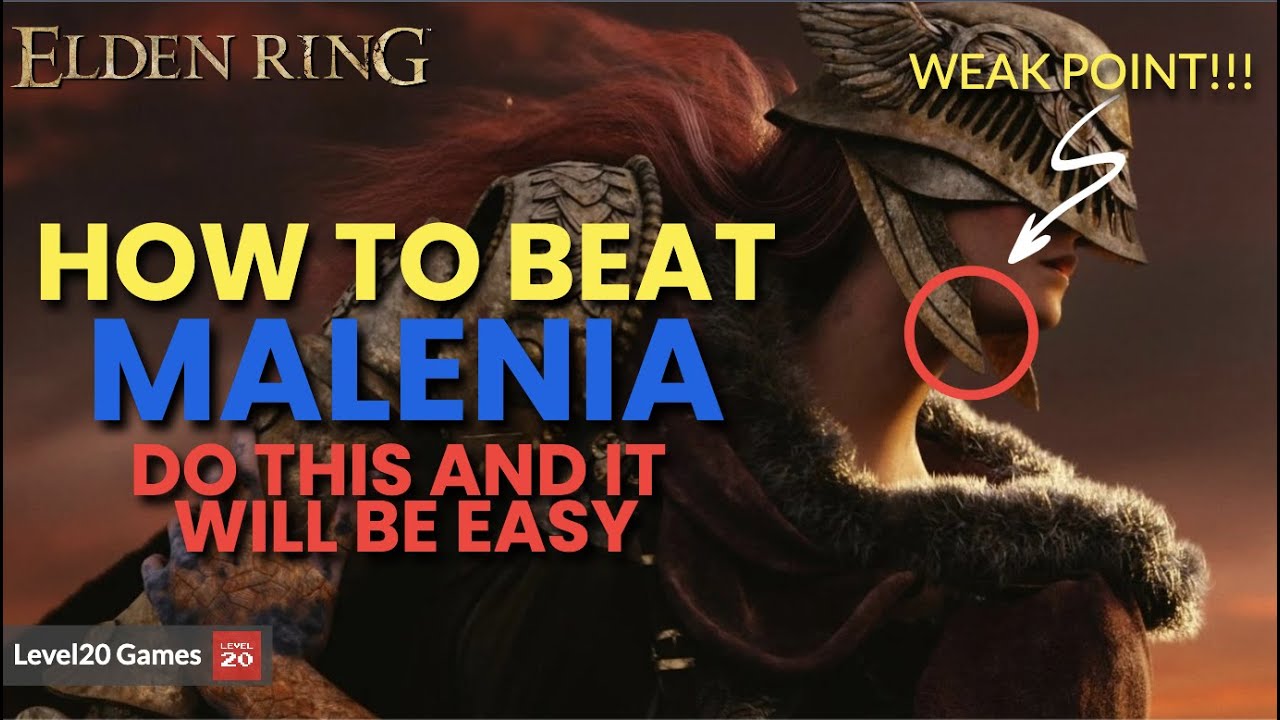 DO NOT CHEESE MALENIA THIS IS HOW YOU CAN EASILY BEAT HER - Elden Ring ...
