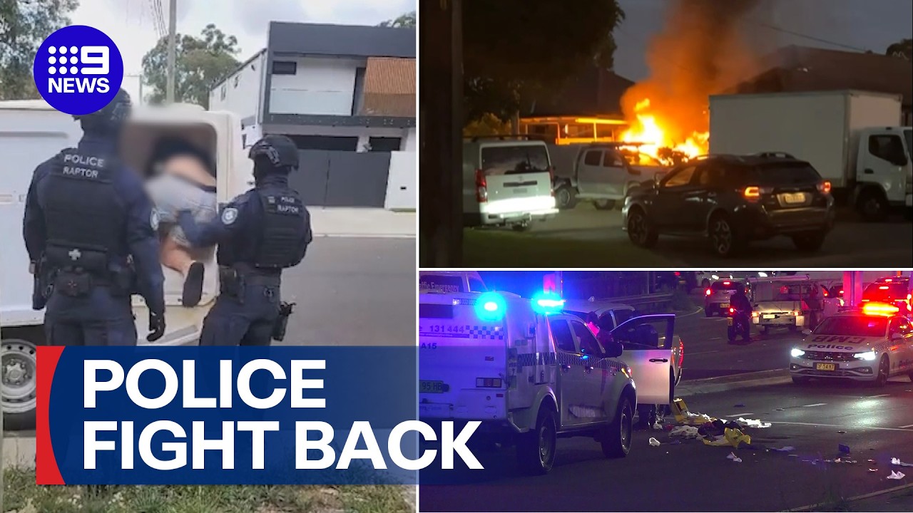 Four arrests made as police fight back against bubbling underworld war | 9 News Australia