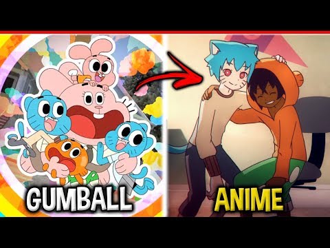  Curiosidade: Fã produz versão em anime de 'O Incrível  Mundo de Gumball