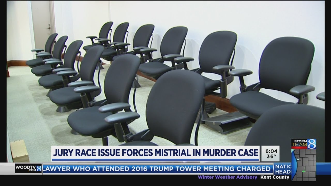 Mistrial in murder case after jury race issue - YouTube