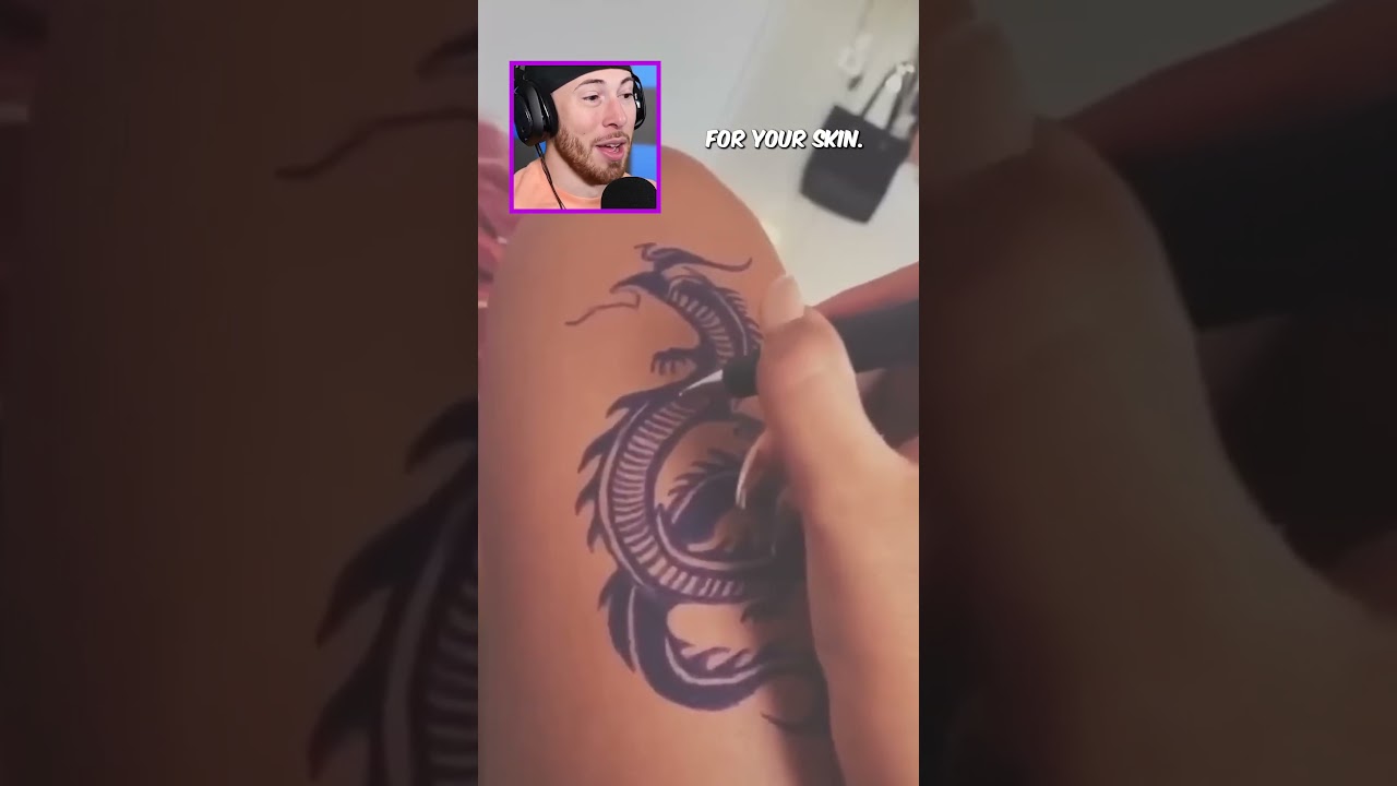 Awesome Fake Tattoo