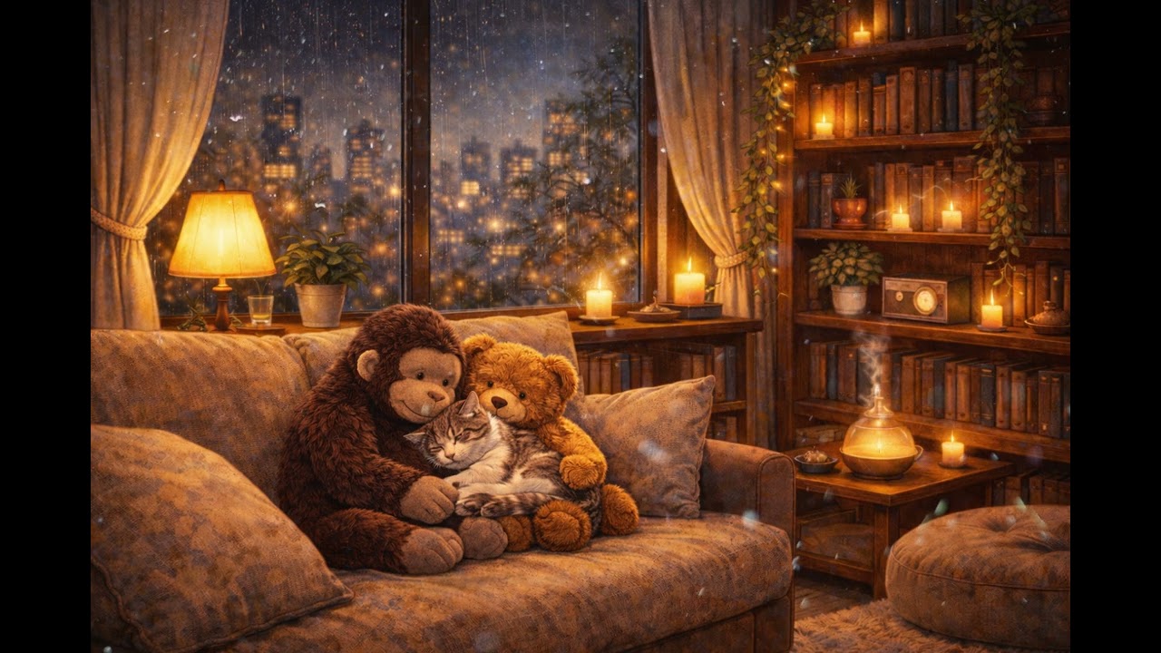 Neutral Ambient Background | Late Night Room | No Vocals