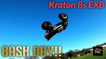 Arrma Kraton 8s EXB 1/5 ramp sends!! 💥💥🔥😈😎 Fun bash day!!
