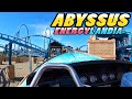 ABYSSUS Roller Coaster (pierwszy wagonik) - Energylandia - Zator - Poland |4k|