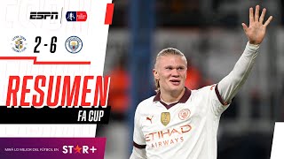 Thumbnail for ¡5 GRITOS DE HAALAND Y SHOW CIUDADANO CON BOLETO A CUARTOS DE FINAL! | Luton 2-6 Man. City | RESUMEN
