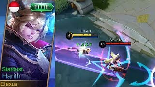 Harith Elite Skin Stardust Gameplay Worst Skin..? Skill Effect Is Like A Joke - Mobile Legends