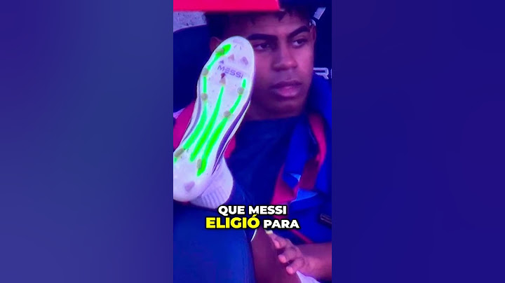 Las botas que Messi le dio a Lamine Yamal
