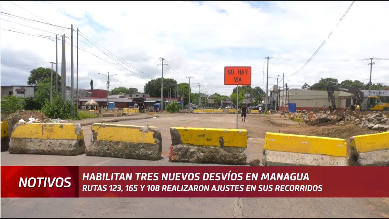 Estos son los tres nuevos desvíos de las rutas del TUC en Managua