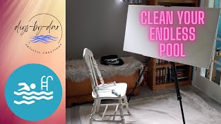 How to drain a Endless pool, change filters, and clean it. How to use the drainage pipe on the pool