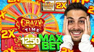 FIRST EVER MAX BET CRAZY TIME ON YOUTUBE!!!