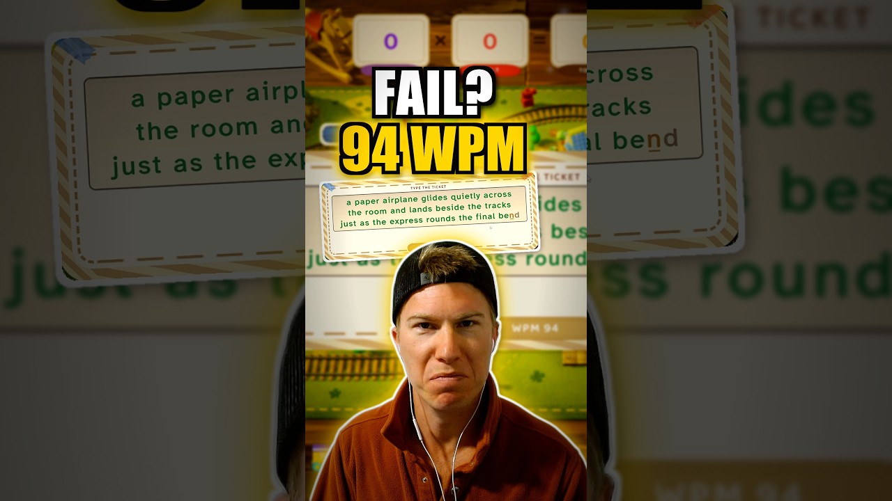 "Watch me fail miserably" - 94 WPM
