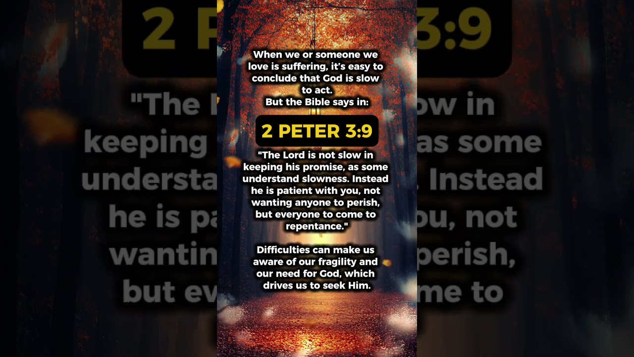 When we or someone we love is suffering 