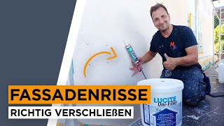 Risse an der Fassade | richtig verschließen!