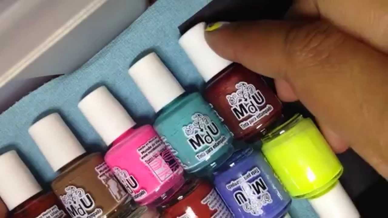 Reseña tintas Mundo de Uñas y grupo de compra - YouTube