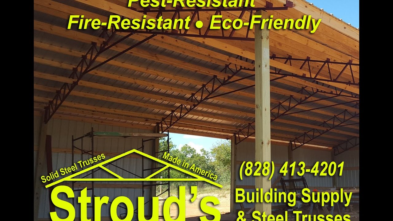 Steel Trusses Pole Barns And Carports Best Prices Youtube