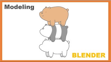 [blender]위베어베어스 모델링(WE BARE BEARS MODELING)