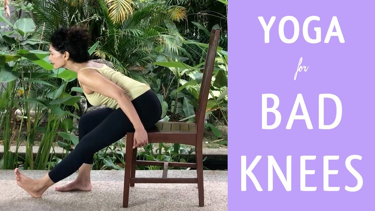 YOGA FOR SENIORS WITH BAD KNEES Chair Yoga For Seniors With Knee Pain