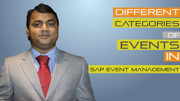 What are the different categories of events in SAP Event Management?