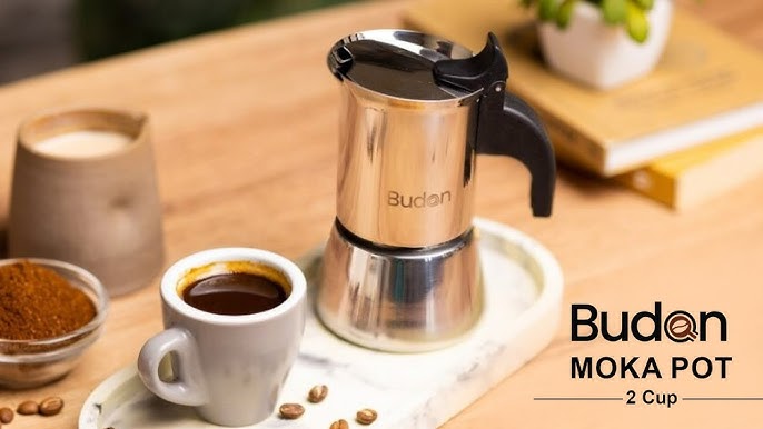 Puroast - How to use a “greca” coffee pot: 1. Fill the bottom chamber 2.  Insert the funnel filter into the greca (moka pot). 3. Fill the funnel with  enough finely ground