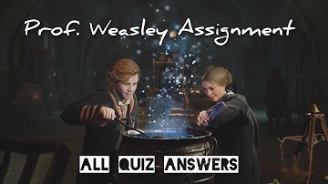Hogwarts Legacy - All Quiz Answers to Ace Weasley Last Assignment